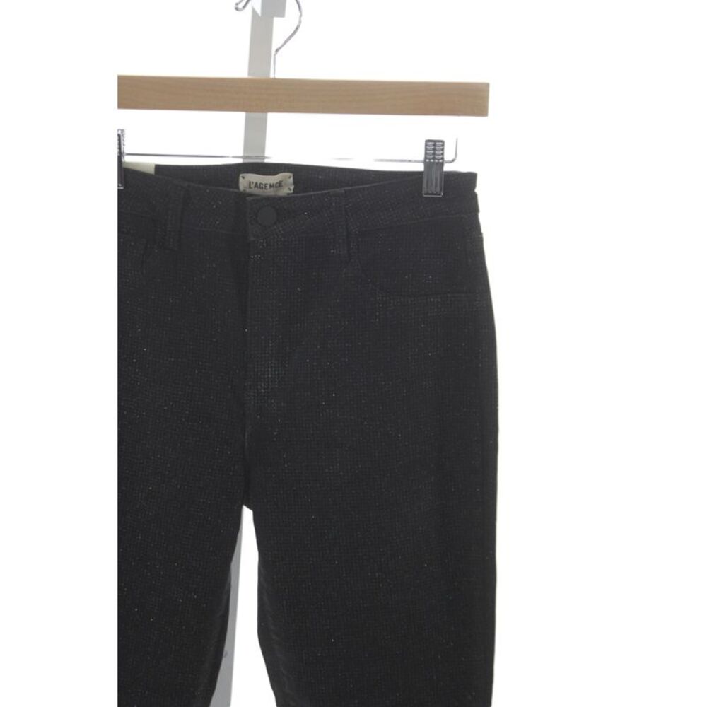 L'Agence Womens Black Checked Cotton Skinny Jeans Size 29 - Picture 2 of 6